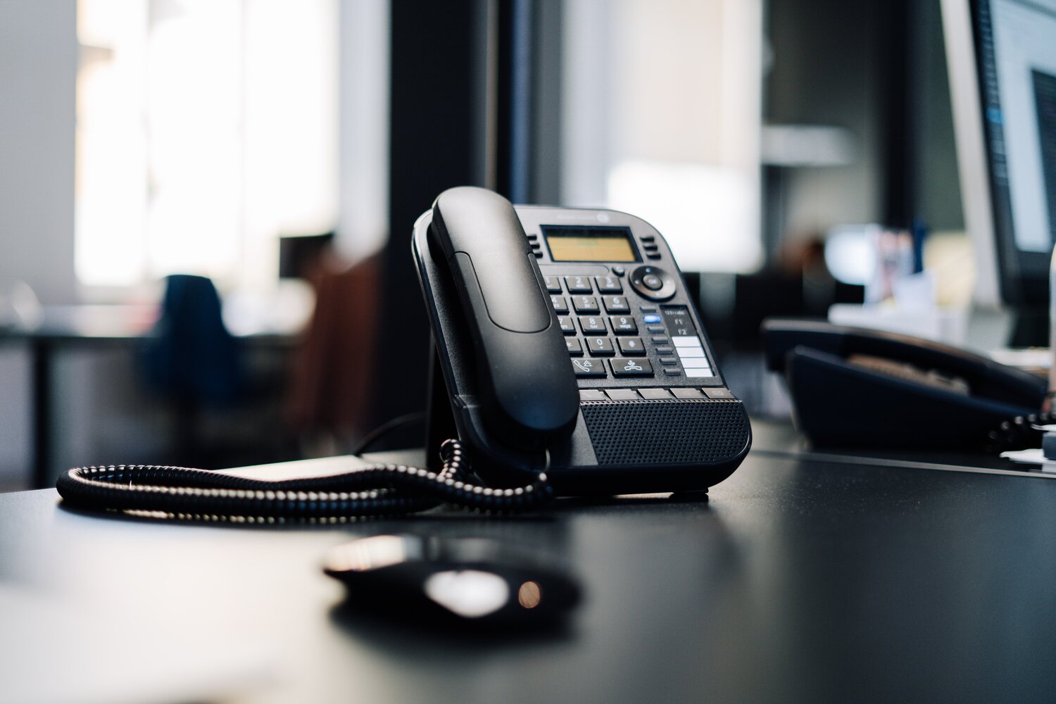 office phone and intercom to deal with business complaints